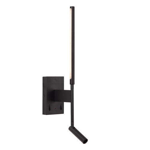Lucide wandlamp FINAN - Geïntegreerde LED - Zwart