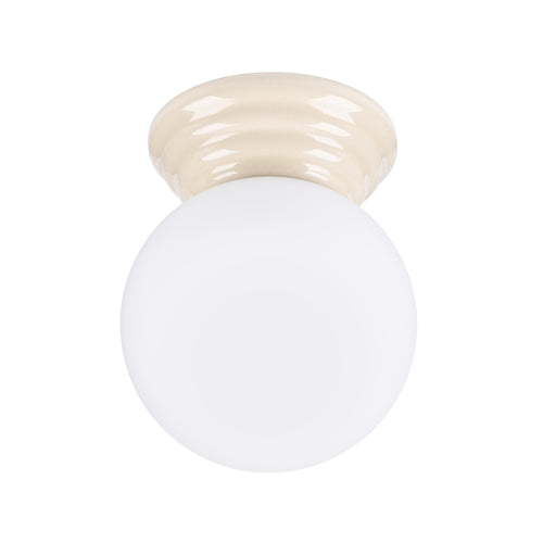 Sollux Lighting Plafondlamp ZORI beige IP44 - 12x16x12cm