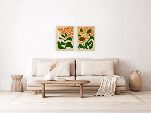 Canvas 60x40 Zonnebloemen