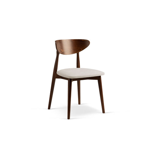 Set van 2 stoelen Leon chenille beige - 48x47.5x79cm