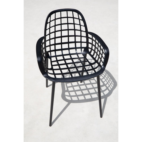 Zuiver Albert Kuip Tuin Eetkamerstoelen armleuning Zwart - Set van 2 - vtwonen shop