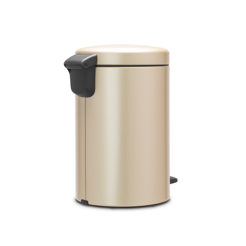 Brabantia NewIcon Pedaalemmer, 12 liter, kunststof binnenemmer - Metallic Gold
