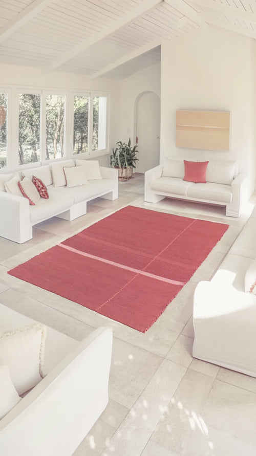 AFK Living vloerkleed Leonor - handgemaakt - Katoen en gerecyclede vezels - 120 x 170 cm