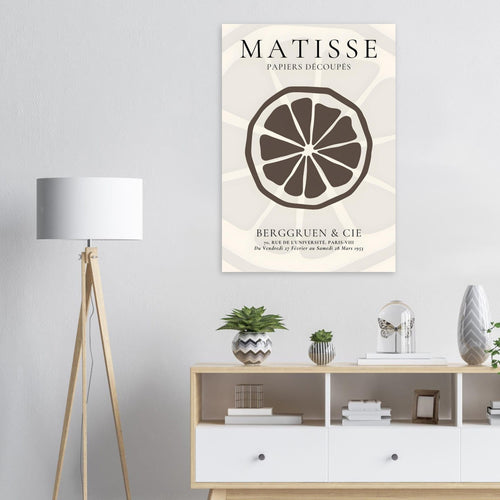Artfulprints  Matisse – Slice of an orange   poster 30x40 cm