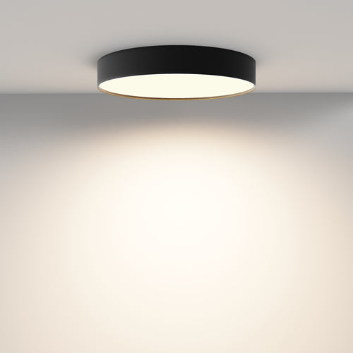 Maytoni plafondlamp Zon - Zwart - 40x40x6 cm