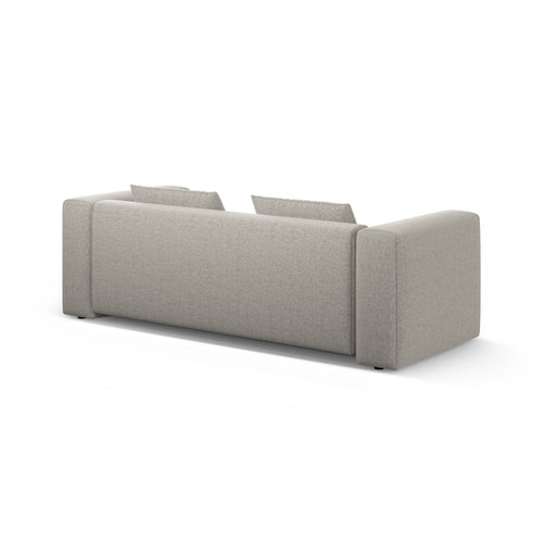 Cosmopolitan Design - Slaapbank met opbergdoos Verona 3-zits, structurele stof beige - 98x252x85cm