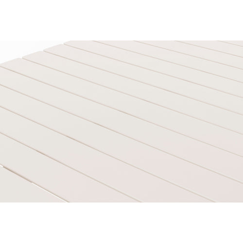 Zuiver Vondel Tuintafel 168,5x87 cm Clay Aluminium Wit - vtwonen shop