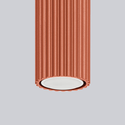 Sollux Lighting Plafondlamp KARBON 10 rood oker - 6,5x6,5x10cm
