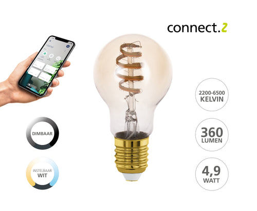 EGLO connect.z smart starterspakket connect.z Starter - 2x e27 spiral led lampen