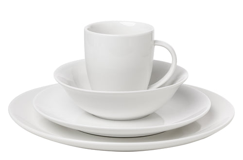 vtwonen Serviesset - Borden, Kommen en Mokken - Wit - Porselein - Servies set 36-delig - vtwonen shop