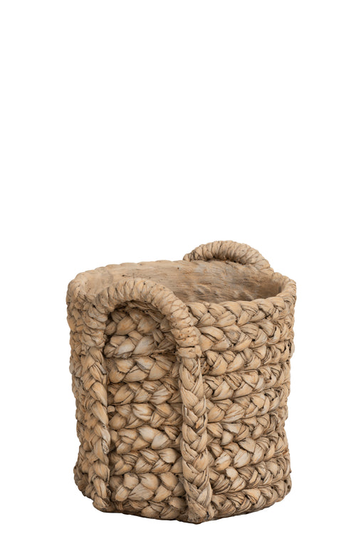 J-Line bloempot Handvaten - keramiek - naturel - medium - Ø 26 cm - vtwonen shop