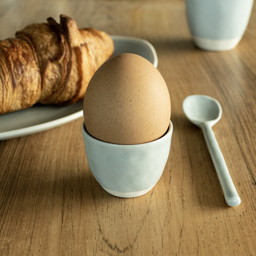 The Table Atelier Eierdop Set van 2 5x4 cm Sea Salt - vtwonen shop