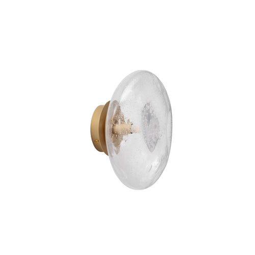 Nova Luce KING 26 cm wandlamp, messing goud, geblazen heldere LED G9 1x5W