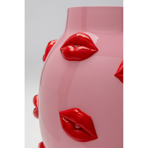 Kare Design Vaas roze monden rood 31cm