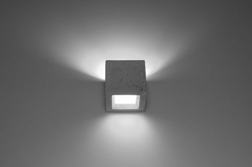 Sollux wandlamp Leo - 1 lichts - 12  x 10   cm - grijs - vtwonen shop