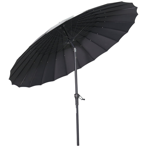 Garden Impressions stokparasol Manilla donker grijs Ø250 cm met Eureka voet en hoes
