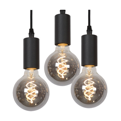 Atmooz hanglamp Sapa 5 - zwart - Ø 40 x H 130 cm - E27