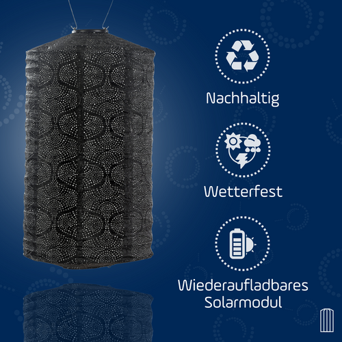 Lumiz solar lampion - zwarte set - 3 stuks - vtwonen shop