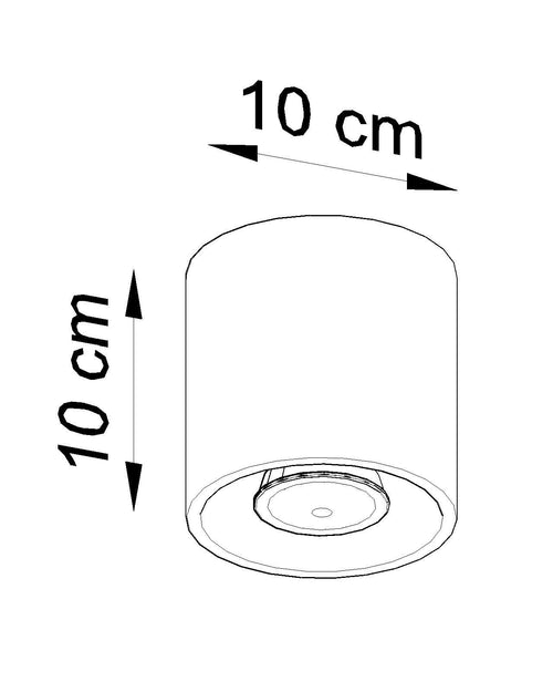 Sollux plafondlamp Orbis - 1 lichts - 10  x 10   cm - wit - vtwonen shop