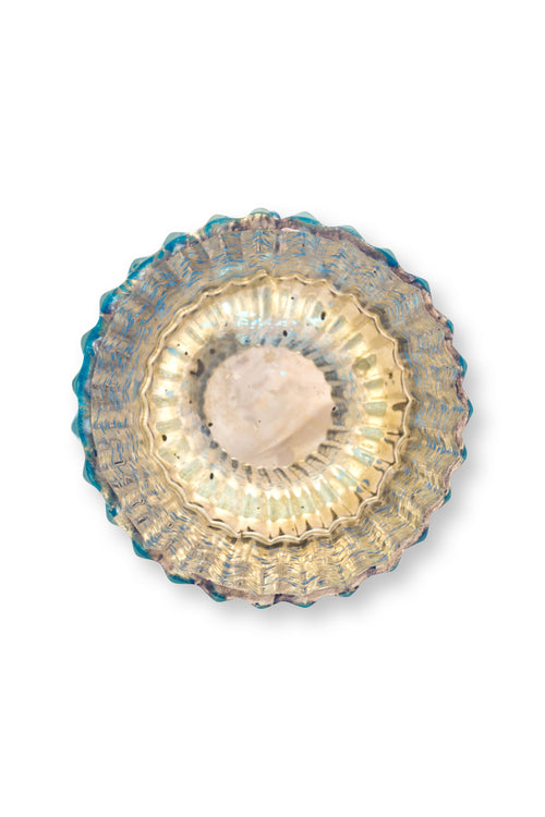 Pip Studio Waxinelichthouders Set 4 - Glas - Blauw - 7x7cm - vtwonen shop