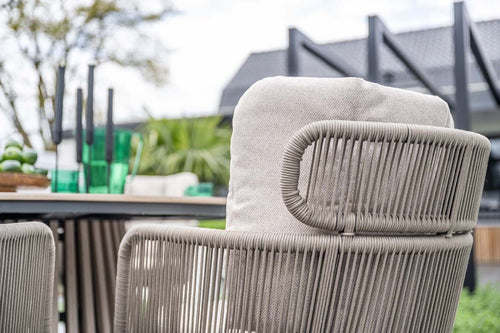 Linares dining fauteuil - carbon black - taupe - desert sand