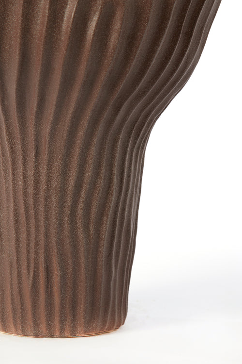 Light & Living vaas MORABA - 26x25.5x31cm - bruin