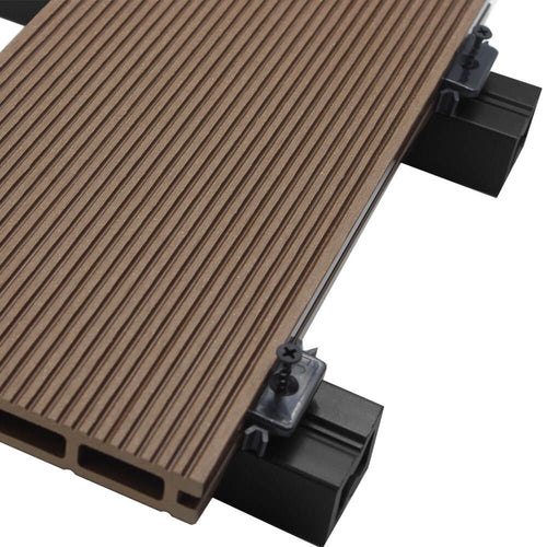 Home Deluxe - WPC terrasplanken complete set (incl. onderstructuur) SAMANA | kleur: donkerbruin, afmeting: 50 m² - vtwonen shop