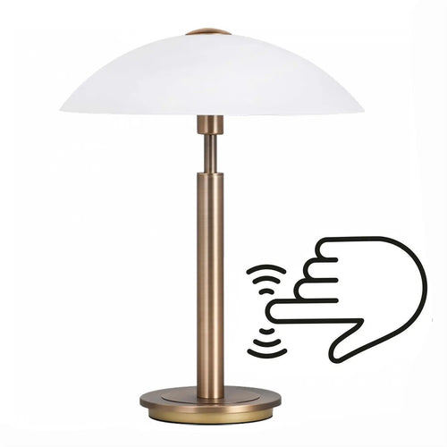 Highlight tafellamp Touch - 1 lichts - 30  x 35   cm - brons