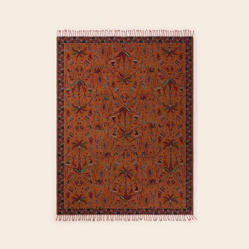 Madura Werpen Sundari oranje en veelkleurig 140x200 cm