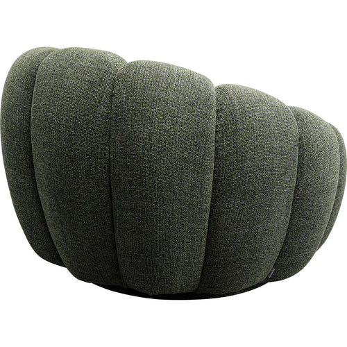 Kare Design Draaifauteuil Peppo Bloom Melange groen - vtwonen shop