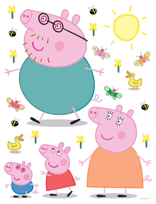 Sanders & Sanders muursticker Peppa Pig multicolor - 85 x 65 cm - 601359