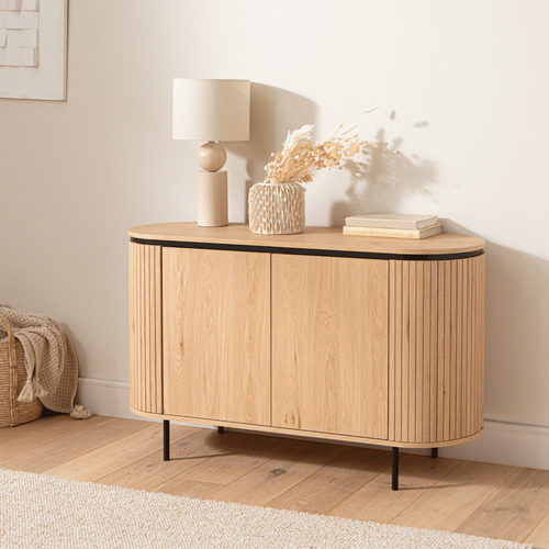 Calicosy - MALAGA Dressoir - Licht hout - 40x120x72 cm