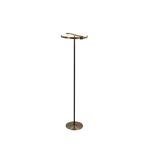 Searchlight Aerial LED vloerlamp, goud en zwart metaal