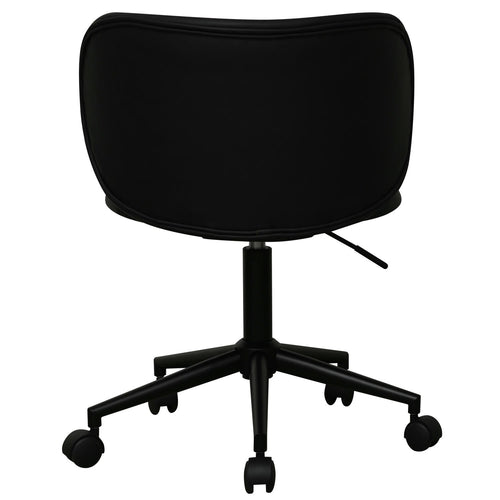 Furnhouse bureaustoel Bobo - Zwart - Kunstleer - 56x57x71