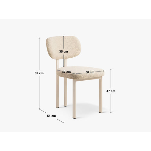 Set van 2 fluwelen stoelen Sam flueel zwart - 52x51x82cm