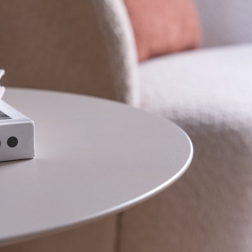 Spinder Design bijzettafel Lola - Soft Ivory - Ø 40 - vtwonen shop