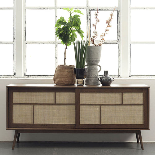 Olivine Boas houten sideboard gerookt eiken - 180 x 45 cm - vtwonen shop