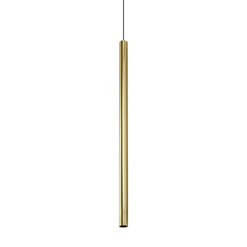 Ideal Lux LOOK 100 cm superslanke hanglamp voor plafond, messing, 1x GU10 fitting