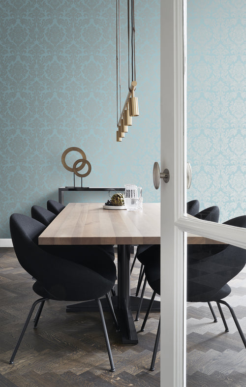 Origin Wallcoverings behang ornamenten ijsblauw - 53 cm x 10,05 m - 346237 - vtwonen shop