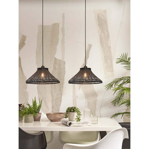 GOOD&MOJO hanglamp Tahiti - zwart - Ø45cm - vtwonen shop