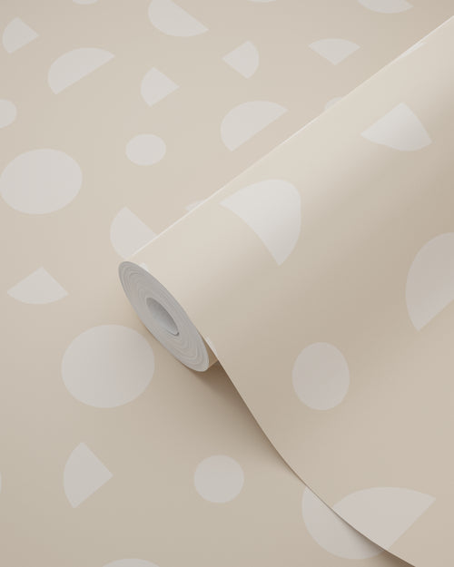 ESTAhome behang grafisch motief donker beige - 50 x 900 cm - 139750 - vtwonen shop