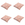Madison sierkussen Napels - geel - 50x50x10cm - set van 4