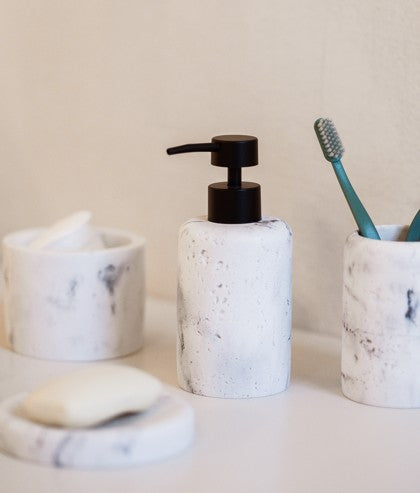 S|P Collection - Zeeppomp 25cl marble white Suds