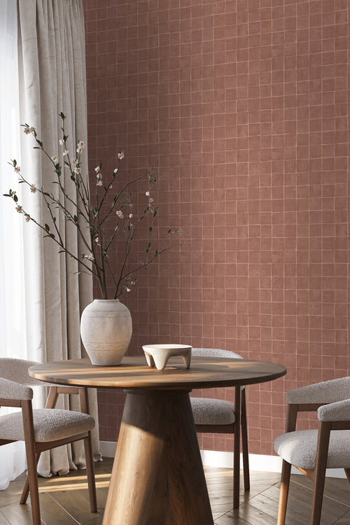 Origin Wallcoverings behang tegelmotief bruin - 50 x 900 cm - 348046 - vtwonen shop