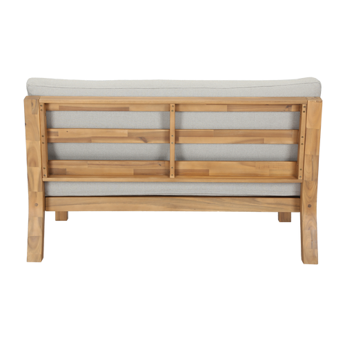 vtwonen tuin loungestoel Relax - Acaciahout - Naturel/Zand - 90x120x70