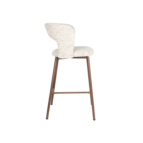Housecraft Living Chelsea Barkrukken rugleuning 67 cm Beige - Set van 2