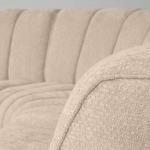 LABEL51 Hoekbank Vitoro Links - Beige Stof - 302x253x82cm