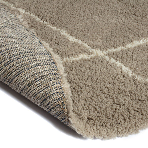 Interieur05 Berber Rond vloerkleed hoogpolig Grijs/Beige/Zand/Cream - scandinavisch - nea - 120 x 120 cm - vtwonen shop