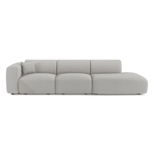 Sia Home - Linkerbank 310 cm MYRA - kruisweefsel lichtgrijs 310cm