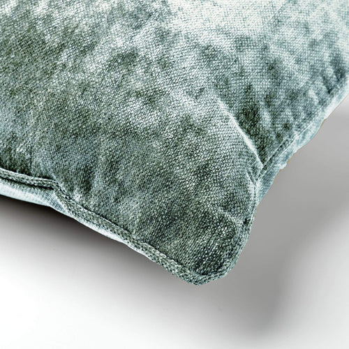 LEWY - sierkussen 45x45 cm - glansvelours - Jadeite - groen